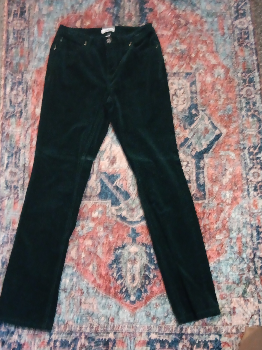 Indigo Darla Dark Green Corduroy Pants